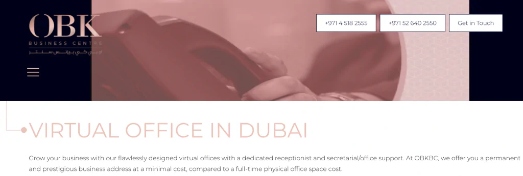 8 Powerful Virtual Office Services in Dubai to Empower Your Business in the UAE 15 OBK 1024x346 1