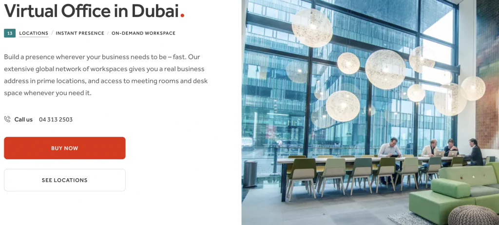 8 Powerful Virtual Office Services in Dubai to Empower Your Business in the UAE 9 Regus 1024x462 1